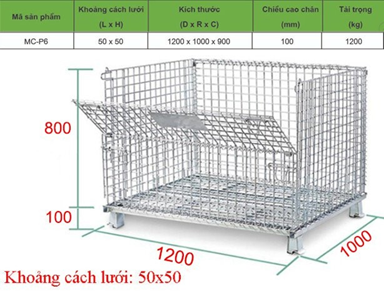 Lồng trữ hàng thép 